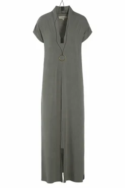 LANGE KLEID V-AUSSCHNITT