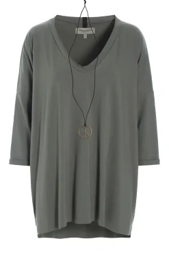 OVERSIZED BLUSE V-AUSSCHNITT