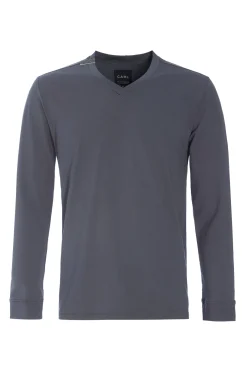 T-SHIRT V-AUSSCHNITT LANGARM
