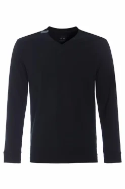 T-SHIRT V-AUSSCHNITT LANGARM