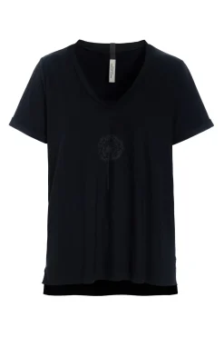 V-NECK TEE FLOWER