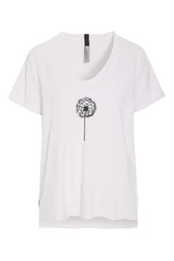 V-NECK TEE FLOWER